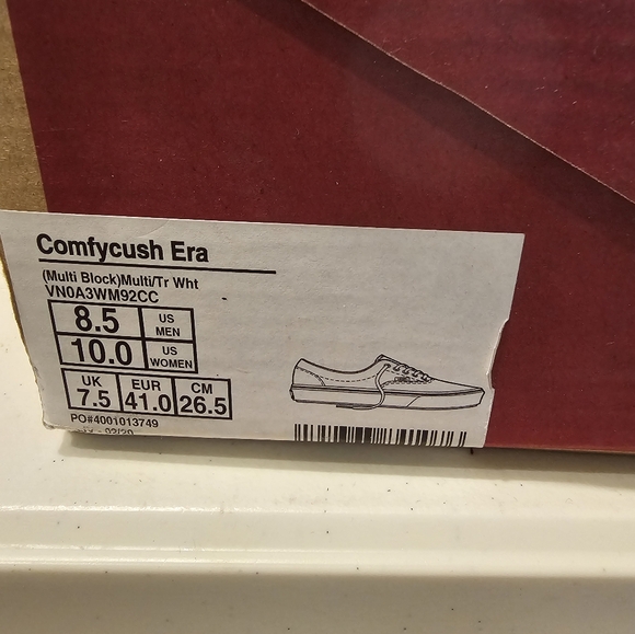 Vans Comfycush Era Multiblock Multi/Tr Wht - Picture 7 of 7